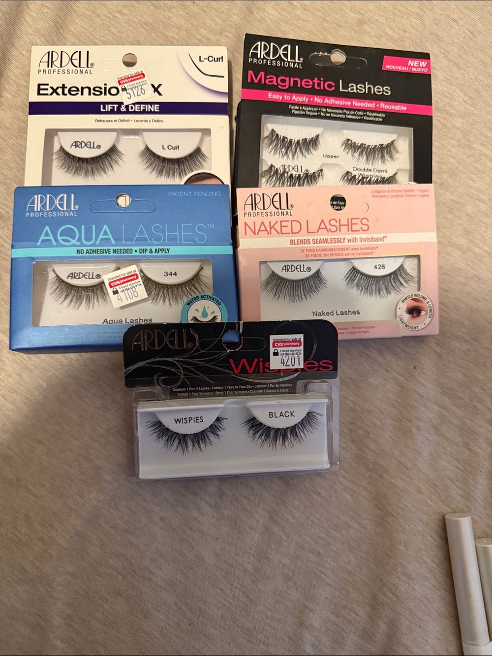 Ardell Assorted Professional False Lashes Pack — Black & Pink Accents